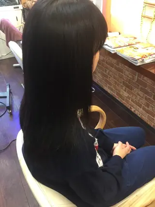 ロング パーマ 桧山 真のヘアスタイル