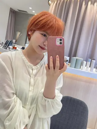 ショート 🎀大川 錬🎀 ブリーチなしWカラーのヘアスタイル