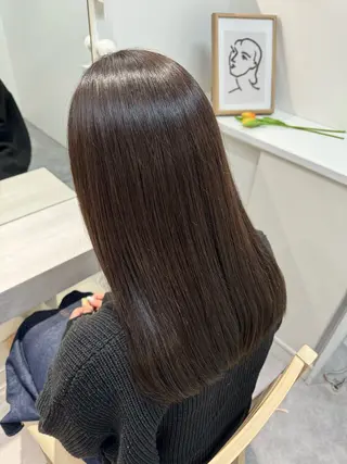 ロング カラー レイヤーカット/ 艶カラー/山内一暉のヘアスタイル