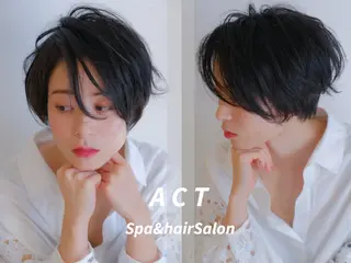 ショート ヘッドスパ 髪質改善 ACTのヘアスタイル