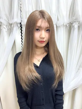 ロング アンククロス横浜関内店所属・ブリーチカラーカット /miinaのヘアスタイル