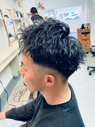 パーマ メンズ メンズ特化/パーマ/ フェードWATARUのヘアスタイル