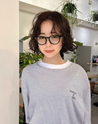 ショート パーマ パーマ＊ 顔まわり似合わせのヘアスタイル