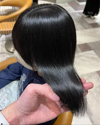 ロング 縮毛矯正/レイヤー 松田空優哉のヘアスタイル