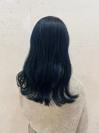 ロング カラー 斉藤 貴也のヘアスタイル