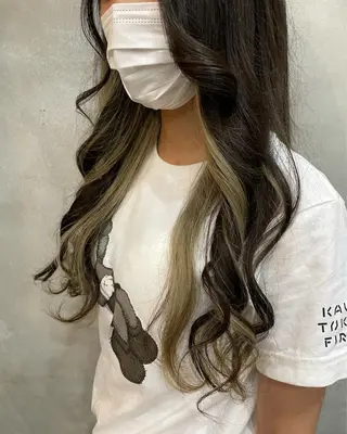 ロング カラー 【ピンク/韓国ヘア/ ヘアセット】亜海のヘアスタイル