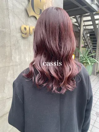 セミロング カラー ニュアンスデザイン/ SHOUTOのヘアスタイル