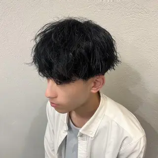 ショート カラー パーマ メンズ メンズ特化/パーマ/ メッシュ/竜成のヘアスタイル