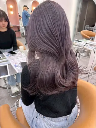 セミロング 艶カラー/艶髪矯正/ レイヤー/ひなき🎀のヘアスタイル