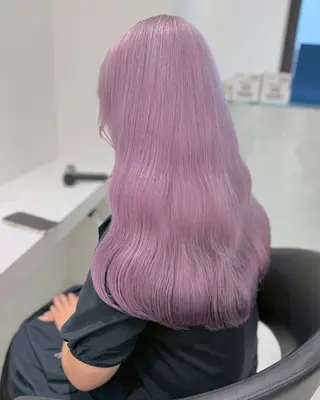 ロング カラー ハイトーンカラー💞 くるみ🎀のヘアスタイル