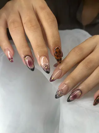 ネイル ATULA Nail 💅チップ長さだしのネイルデザイン