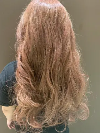 セミロング カラー ヘアアレンジ きむえり/髪質改善 /セット/カラーのヘアスタイル