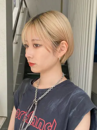 ショート カラー yiye 青山所属・無料カットモデル募集 🌱ひょうがのヘアスタイル