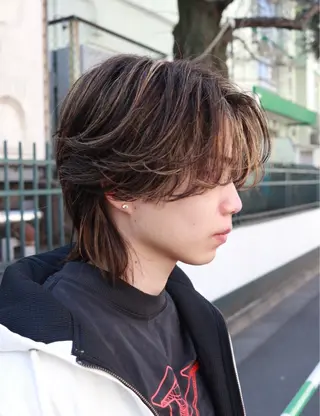 ミディアム 曲がる縮毛矯正 メンズ特化/鈴木美璃のヘアスタイル