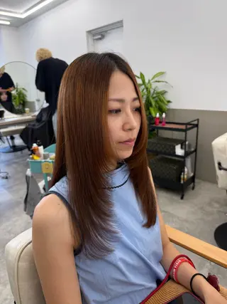 ロング ショート/ 似合わせカットモカのヘアスタイル