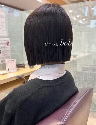 ショート 加納千華 /ボブ/ぱつっとボブのヘアスタイル