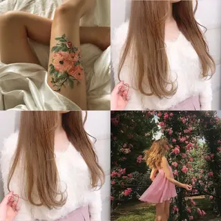 カラー 透明感/オリーブ/ グレージュ/YUKAのヘアスタイル