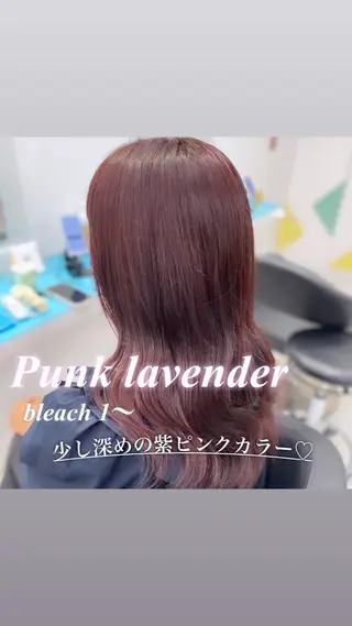 ロング カラー ガーリー♡女の子っぽ ヘア♡ピンクカラー♡のヘアスタイル