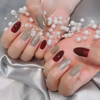 ネイル RAFFINE 月🦋🩵のネイルデザイン