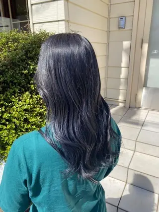 セミロング 中村 未夢のヘアスタイル