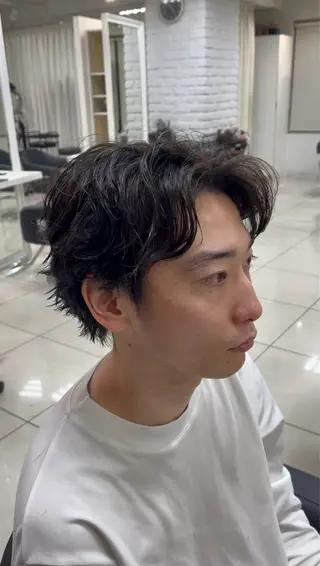 ショート パーマ メンズ メンズパーマ職人 パーマ🔥ritaのヘアスタイル