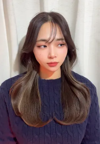 ロング カラー 韓国レイヤー🇰🇷 福澤　和嗣のヘアスタイル