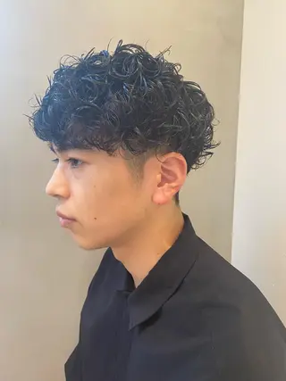 パーマ メンズ nishido ハイライト/海外ヘアのヘアスタイル