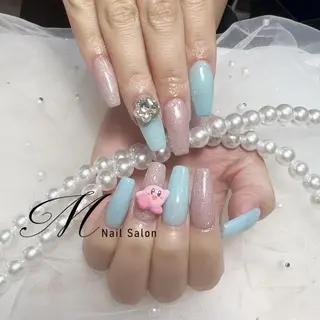 ネイル ⛄️ワンホンネイル 半額中🩵ナのネイルデザイン