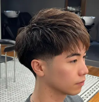 ショート メンズ メンズカット✂️ スキンフェード伊藤陸のヘアスタイル
