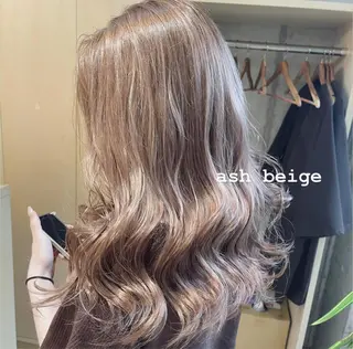 ロング カラー Blue 髪質改善 💎松藤 莉奈のヘアスタイル