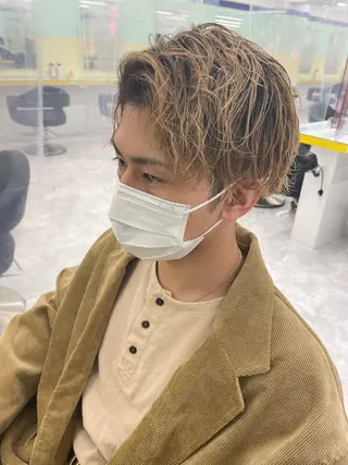 メンズ 横浜メンズパーマ🔥 大野賢人のヘアスタイル