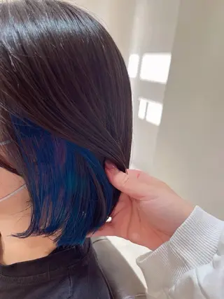 ミディアム カラー 村田 奈月のヘアスタイル