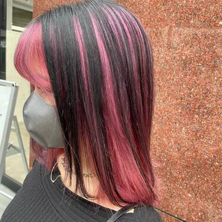 カラー Seleneコウキ ブリーチ/ハイトーンのヘアスタイル