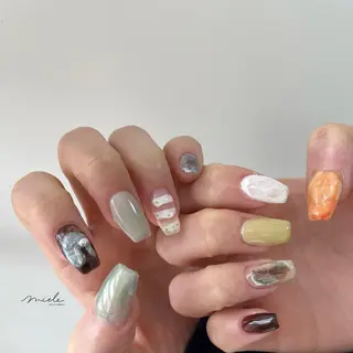 ネイル miele【ミエレ】 シンプル一癖のネイルデザイン