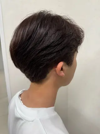 ショート メンズ パーマ/ハイトーン /吉田眞のヘアスタイル