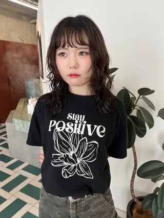 ミディアム noé所属・HINA/栄/ボブ/ ボブパーマ/インナーのヘアスタイル