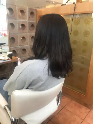 ミディアム 🫧‪縮毛矯正 かとうよしき🫧のヘアスタイル