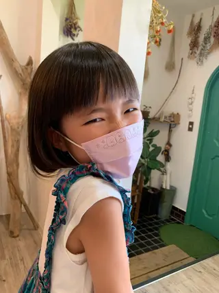 ショート キッズ 佐藤 美咲のヘアスタイル