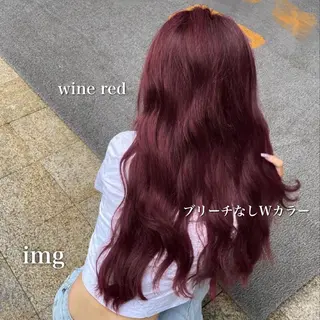 セミロング カラー ヘアアレンジ ❣️ブリーチなし暖色 ayu❣️のヘアスタイル