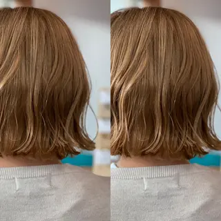 ミディアム Snaly カラー特化ページのヘアスタイル