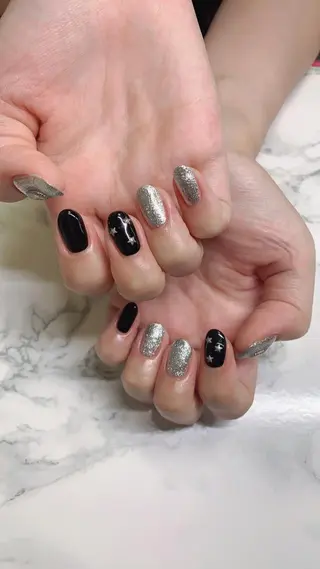 ネイル はな💎ネイル ワンホン、長さ出しのネイルデザイン