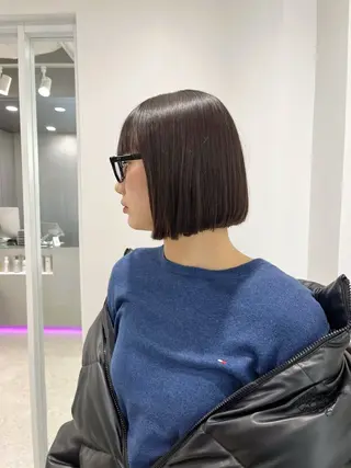 ショート モテヘア/グレージュ /ボブ/前原汐🎐のヘアスタイル