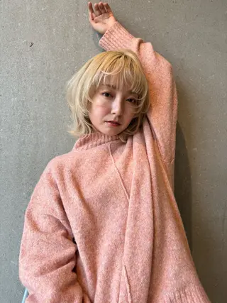 ミディアム カラー 艶髪/ハイトーン💎 レイヤー/Reijiのヘアスタイル