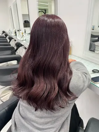 セミロング カラー ヘアアレンジ ❄最強かわいいカラー ❄️MINA❄️のヘアスタイル