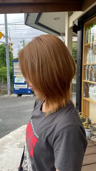 ミディアム 白髪ケア  BAUM まやのヘアスタイル