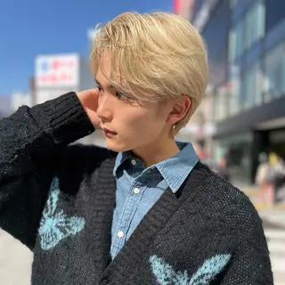 ミディアム カラー RAF TOKYO所属・10月限定モニター 髪質改善美髪矯正のヘアスタイル