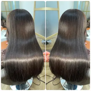 セミロング カラー 髪質改善特化 スギヤマハヤトのヘアスタイル