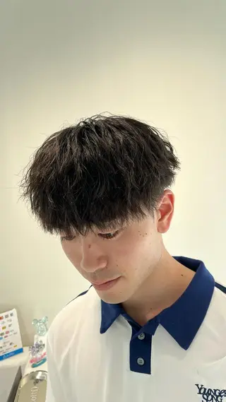 ショート パーマ メンズ 🏆メンズヘア特化 🥇代表りんぺーのヘアスタイル