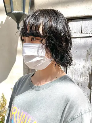 ショート パーマ 銀座No.1髪質改善 縮毛矯正/本木のヘアスタイル