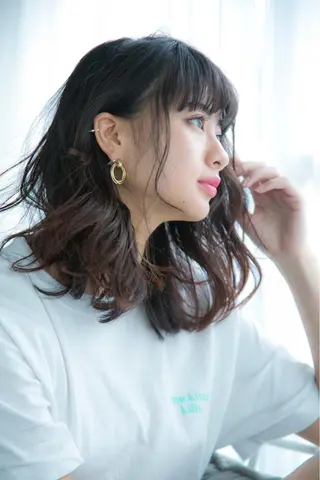 セミロング カラー パーマ ヘアアレンジ Londideal 高橋ヒロシのヘアスタイル